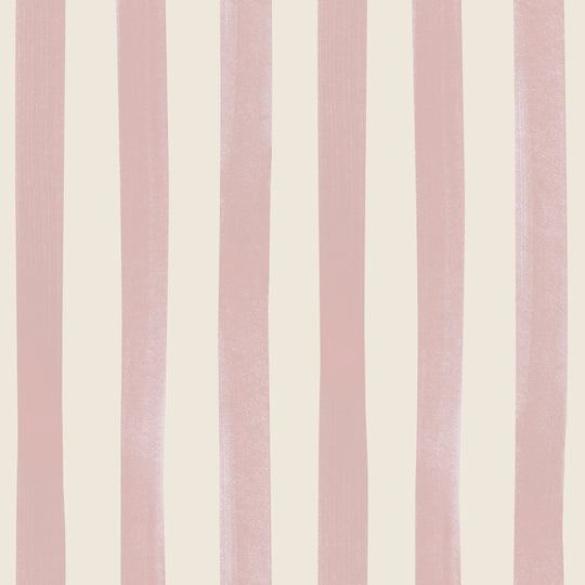 Watercolour Stripes Large - Candy & Cream