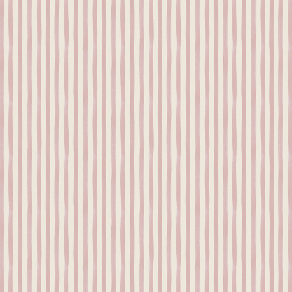 Watercolour Stripes - Candy & Cream