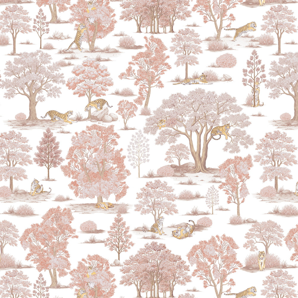 Tiger In The Woods - Pale Blush