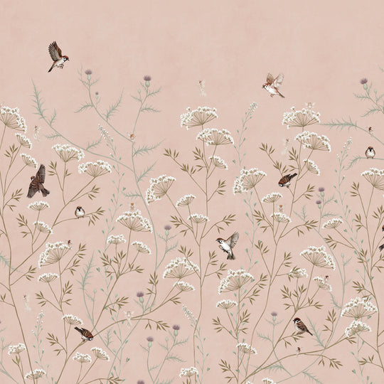 Whispering Thistle on Blush - Softer Tones and Fairies