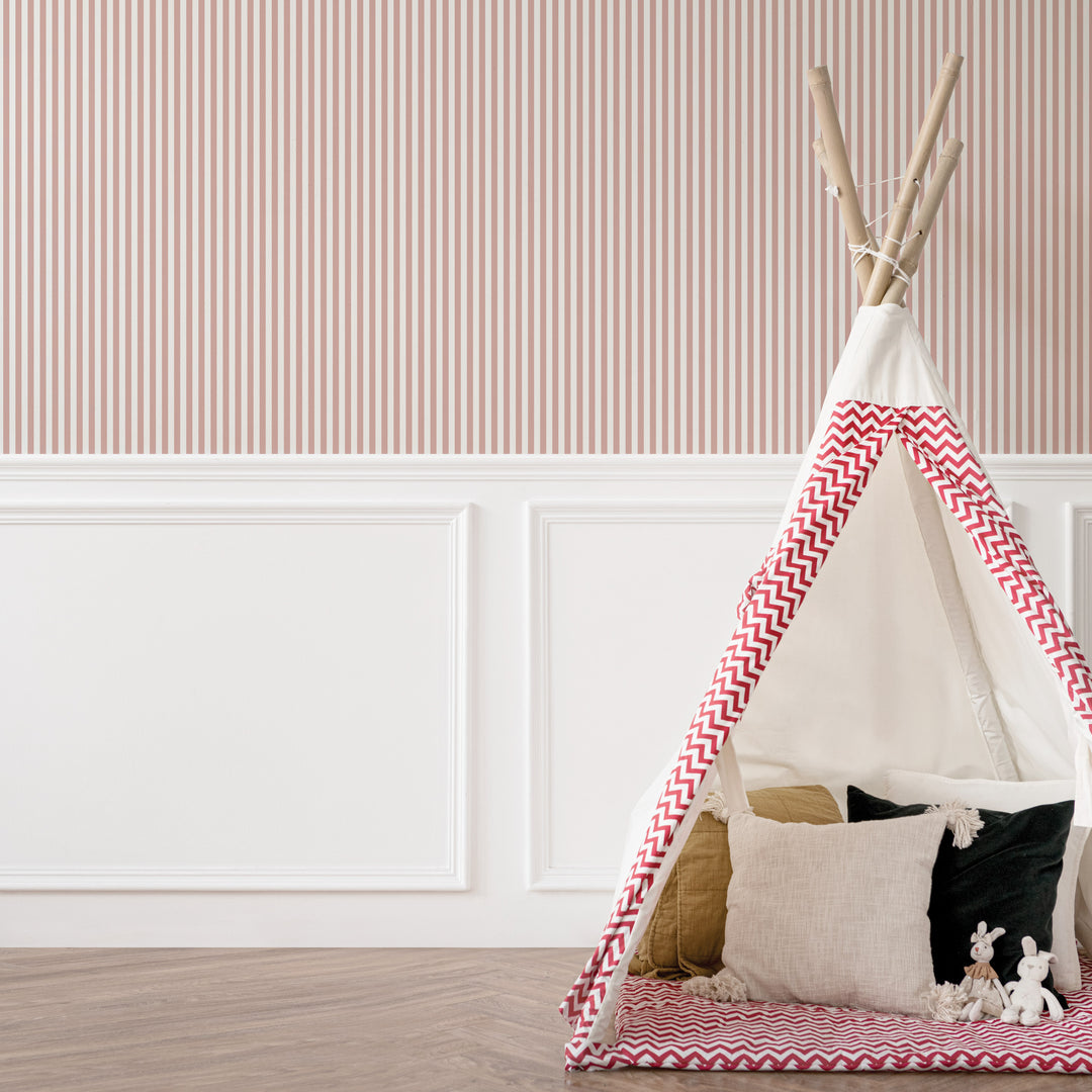 Literary Stripes ~ The Shelley in Carnation Pink