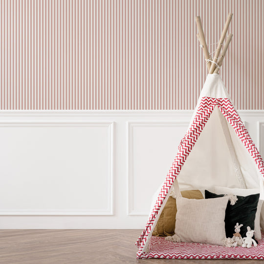 Literary Stripes ~ The Shelley in Carnation Pink