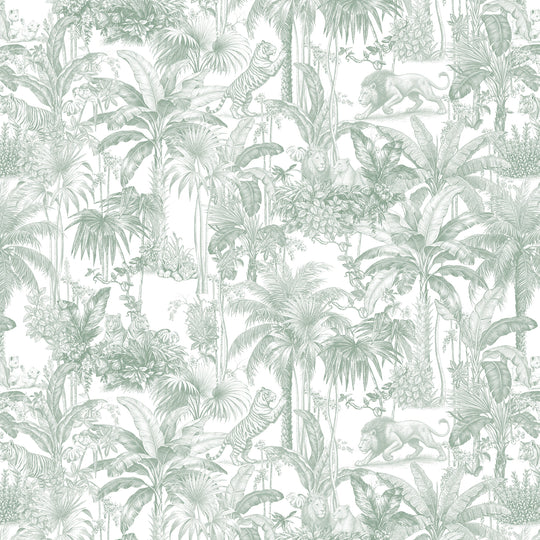 Jungle - Colonial Cats in Sage
