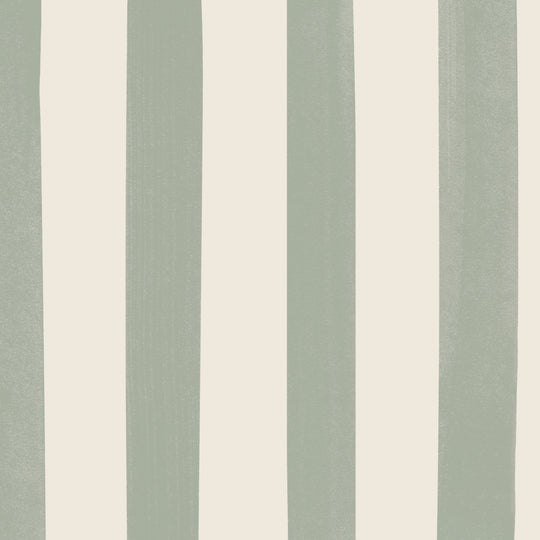 Watercolour Stripes - Sage & Cream