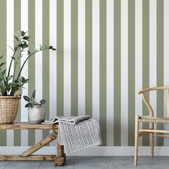 Literary Stripes ~ The Alcott in Olive