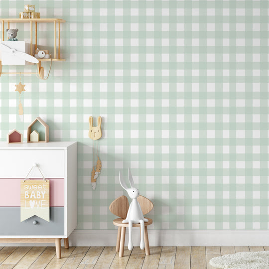Gingham - Pale Green