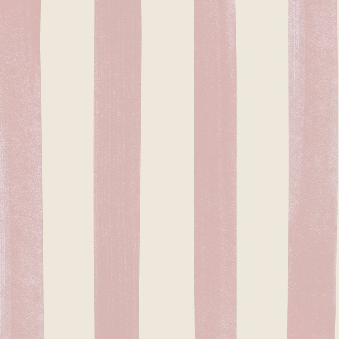 Watercolour Stripes - Candy & Cream