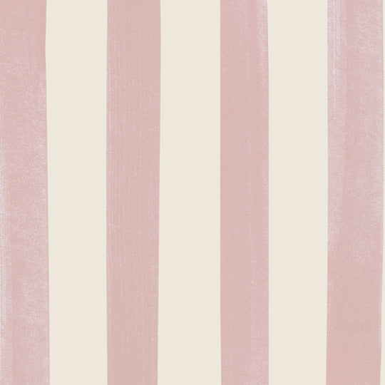 Watercolour Stripes - Candy & Cream