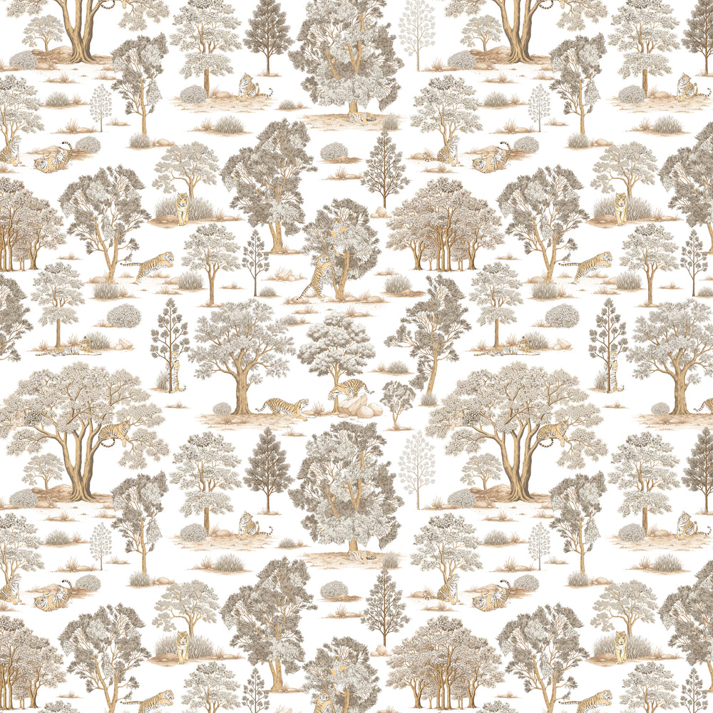 Tiger In The Woods - Beige