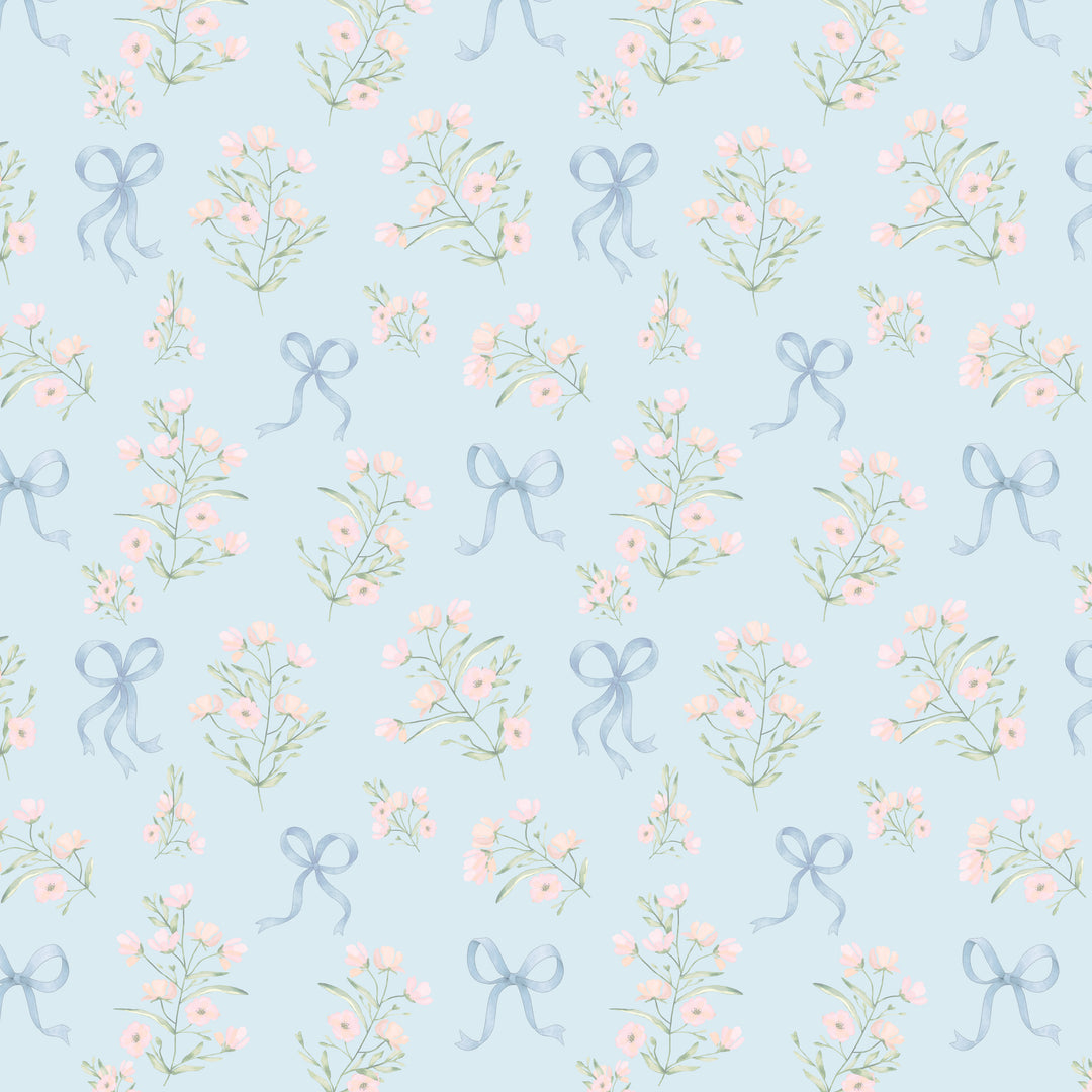 Preppy Posies - Powder Blue