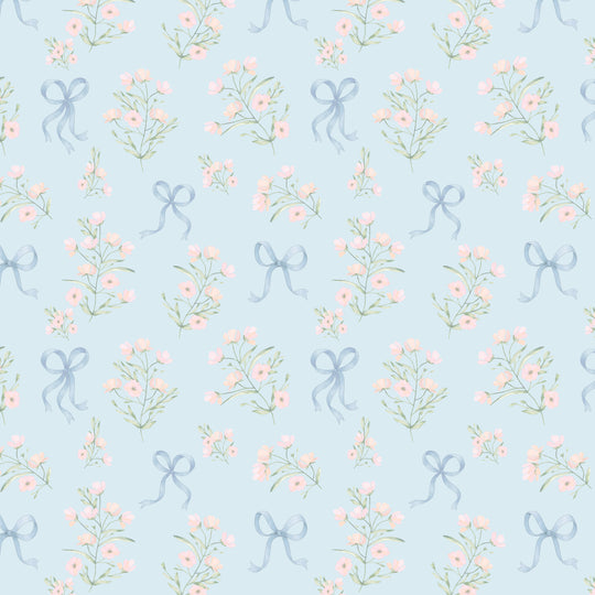 Preppy Posies - Powder Blue