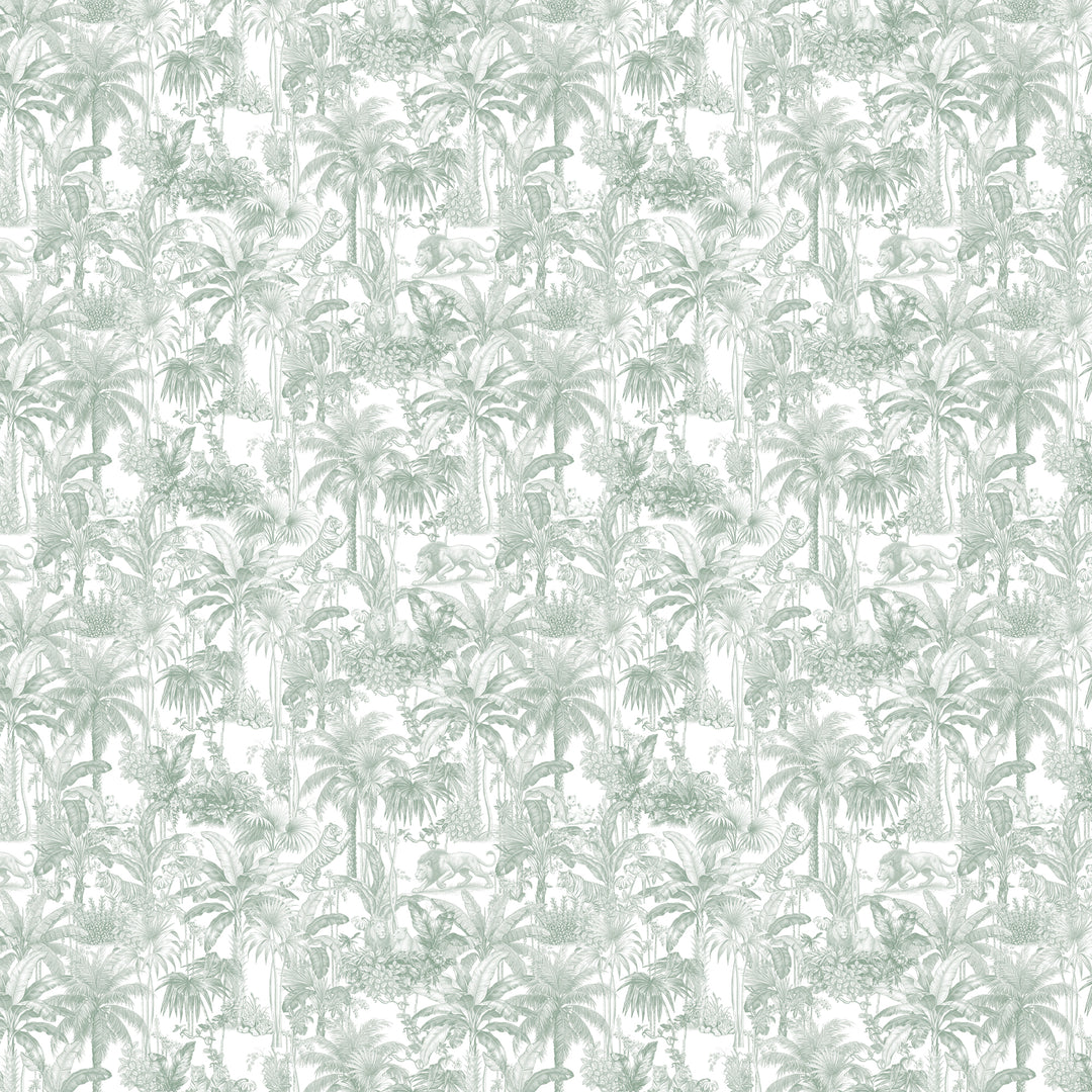 Jungle - Colonial Cats in Sage