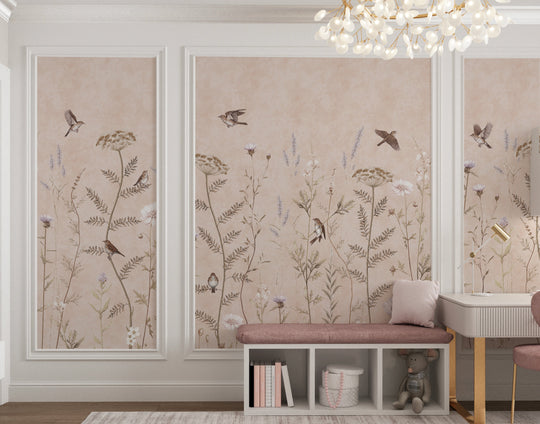 Whimsical Garden in Rose Gold