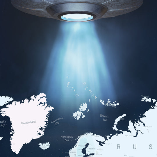 World Map - Alien Abduction