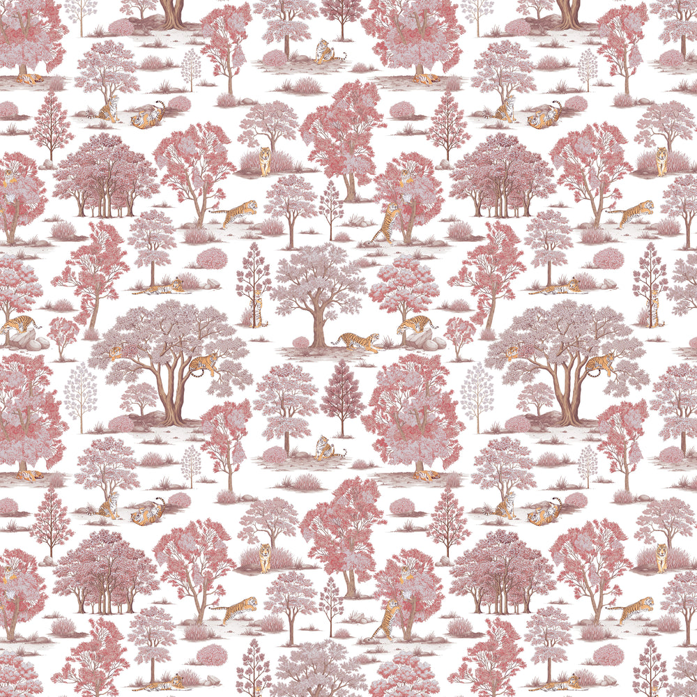 Tiger In The Woods - Pink