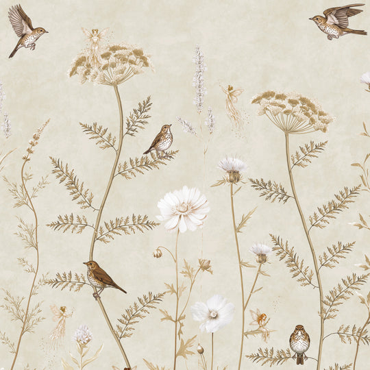 Whimsical Garden in Gold