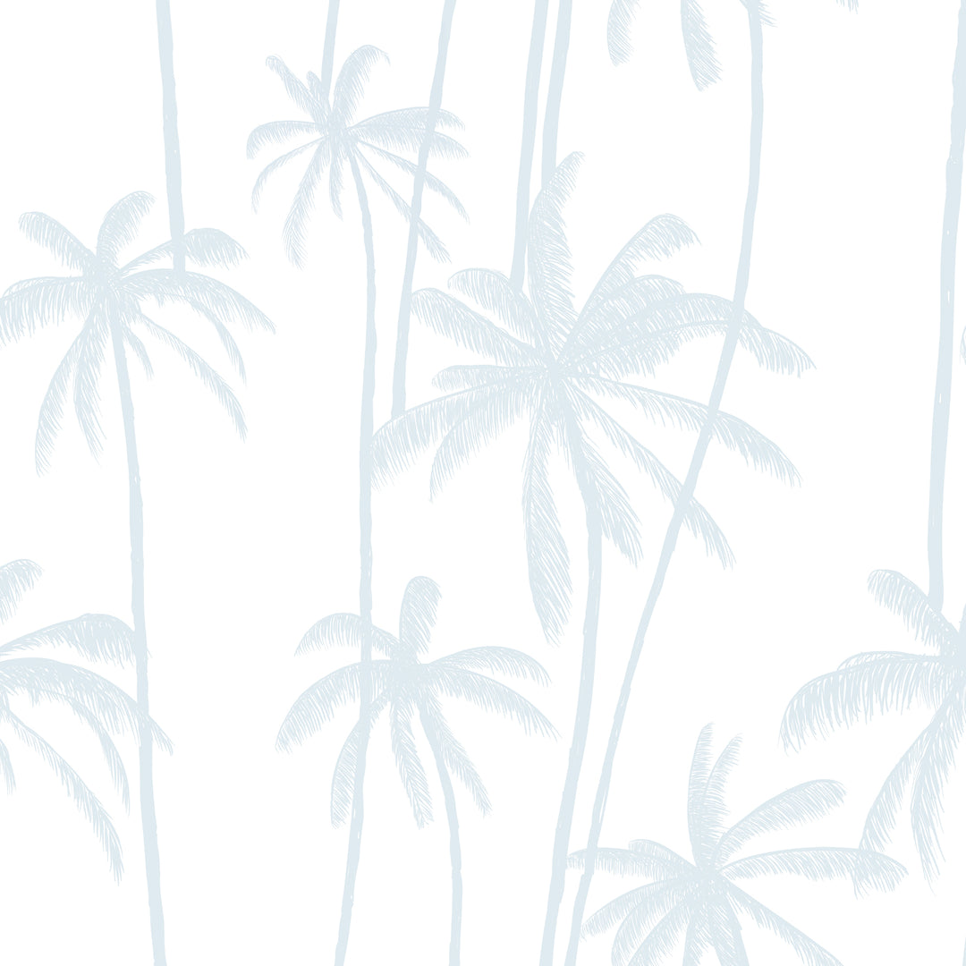 California Palms in Cool Blue