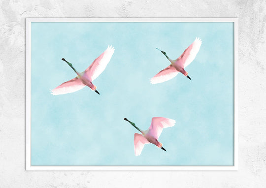 Flying Flamingos