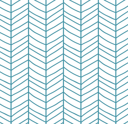 ocean Blue Herringbone