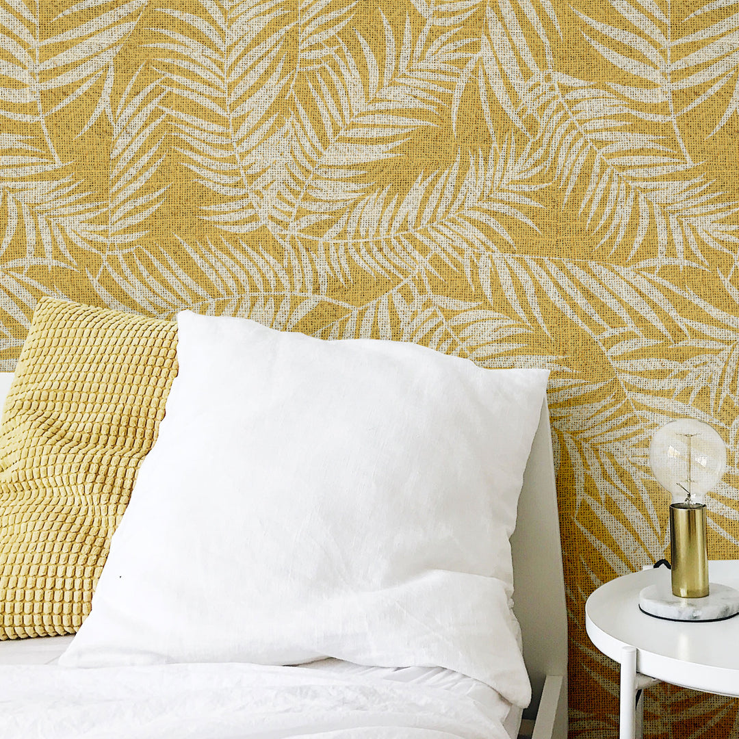 Golden Fronds on Flax