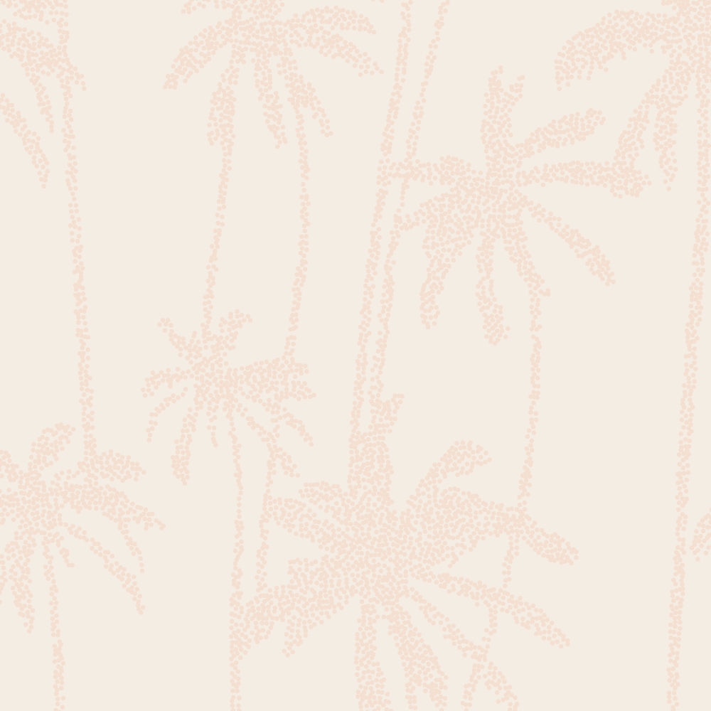 Mosaic Palms in Salmon Pink