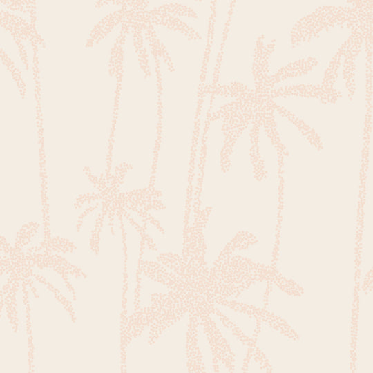 Mosaic Palms in Salmon Pink