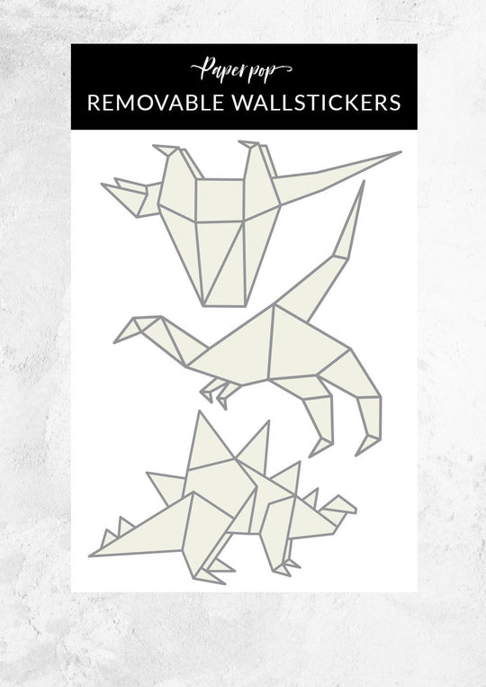 Origami Dinosaur Stickers