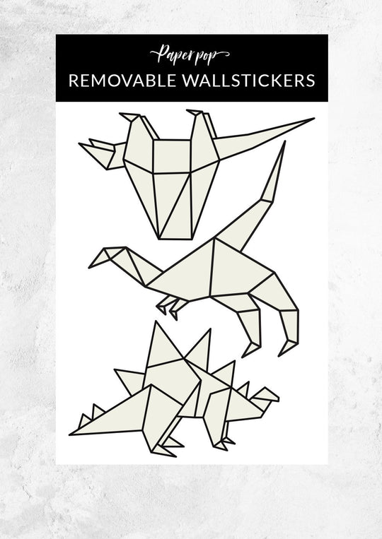 Origami Dinosaur Stickers